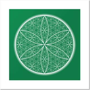 Dimensional Flower of Life - Transparent - On the Back of Posters and Art